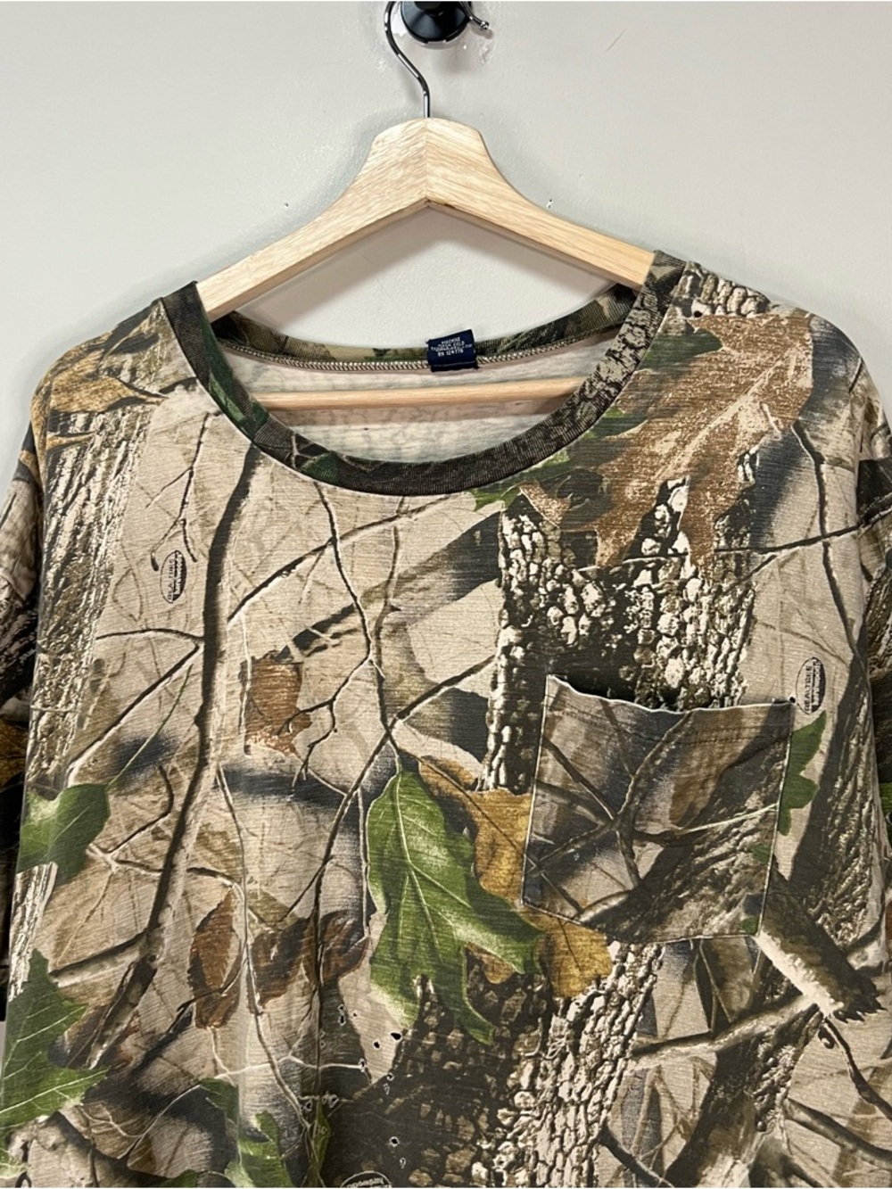 Vtg 90s Camo T Shirt - Picture 2 of 7